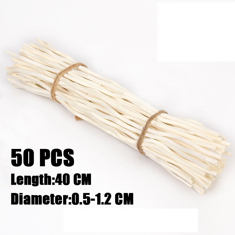 50 Stuks Houten Stok Natuurlijke Tak Boomschors Log Schijven Sticks Diy Ambachtelijke Benodigdheden Voor Bruiloft Party Schilderij Decoratie: 08-30cm