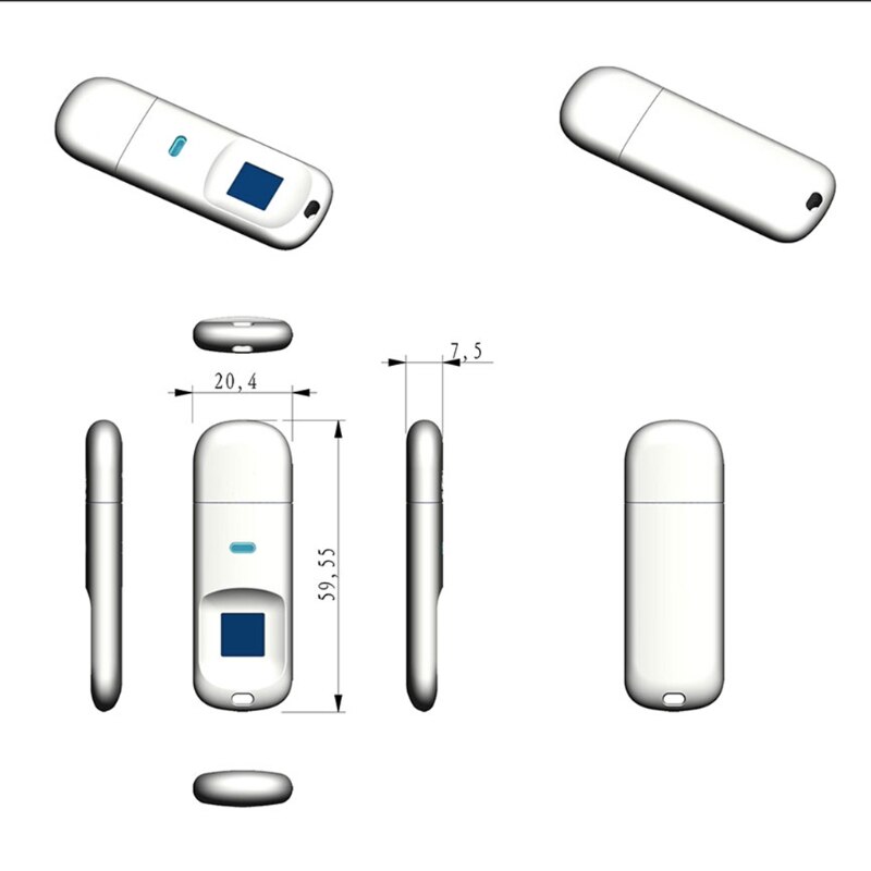 Fingerprint Encryption Memory Drive U Disk Supports USB3.0 Transfer Computer Data Storage High Speed 32G/64G/128G Flash