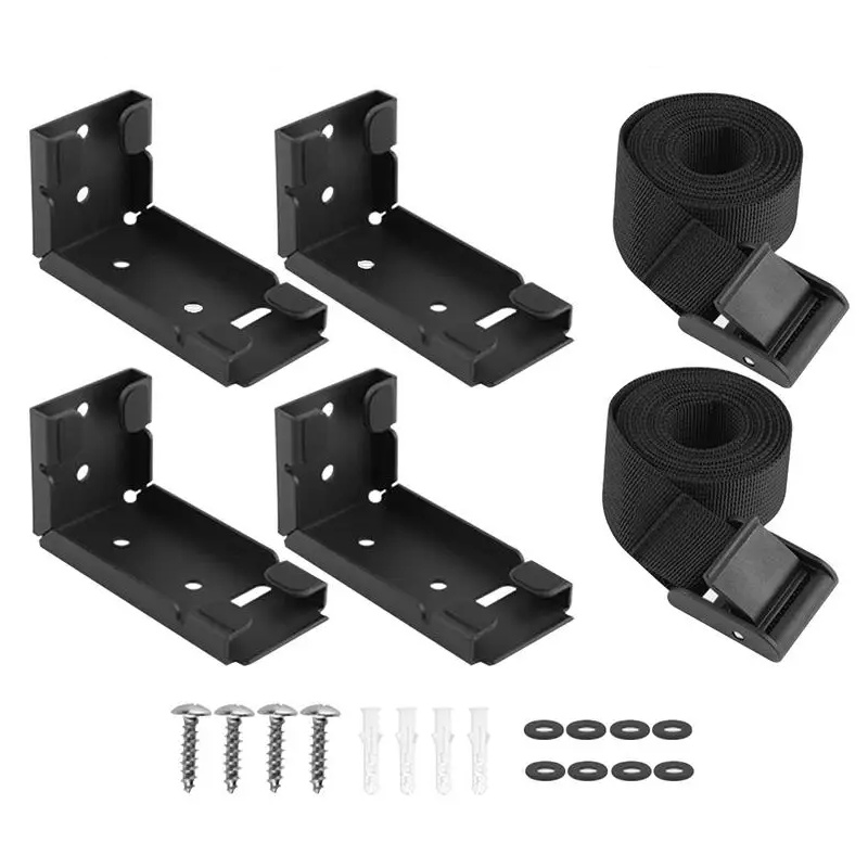 Universele Pc Case Houder Onder Bureau Cpu Stand Wandmontage Verstelbare Computer Mainframe Hanger Host Box Stand Beugel Rack: Default Title