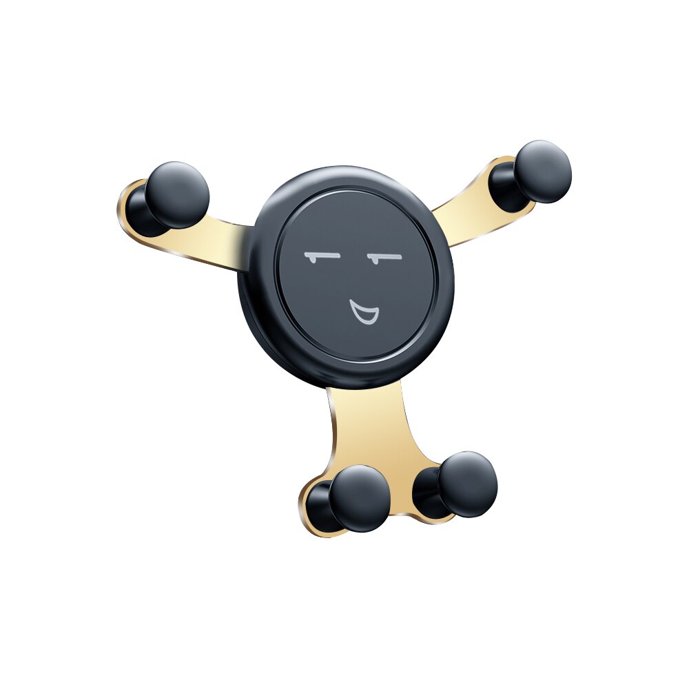 Soporte de teléfono de coche Gravity para teléfono con Clip para salida de aire de coche, soporte magnético para teléfono móvil, soporte GPS, soporte movil coche: gold