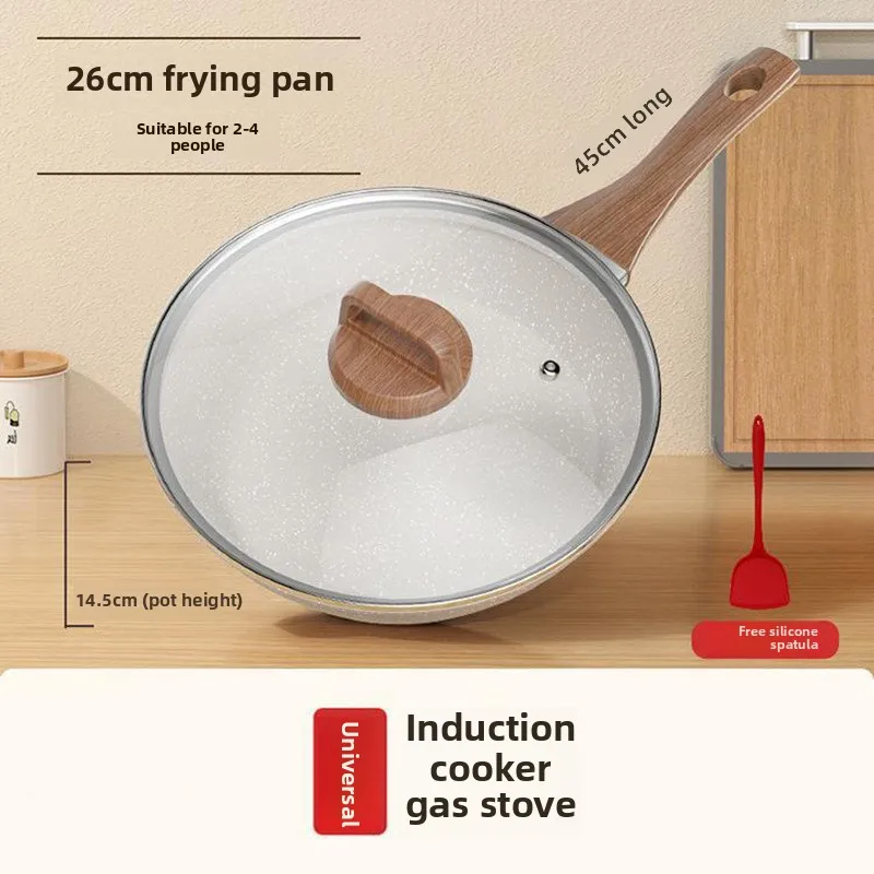 Herde Gasherd Spezielle Töpfe und Pfannen einstellen Maifanshi Antihaft-Pfanne Haushalt Steak Bratpfanne Spiegelei Pfannkuchen Gebratene Induktion: Grün