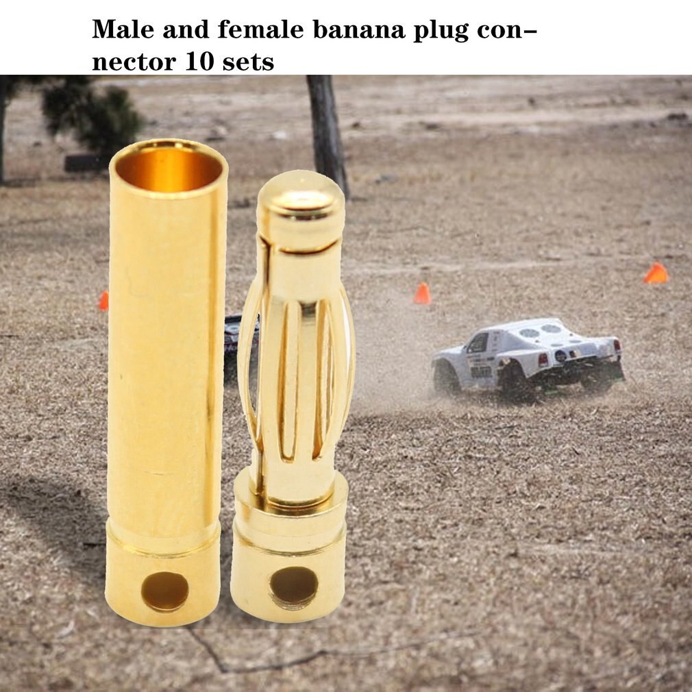 4.0mm Male and female banana plug 10 sets of connectors 0ML 10pcs male connector 10pcs female connector set