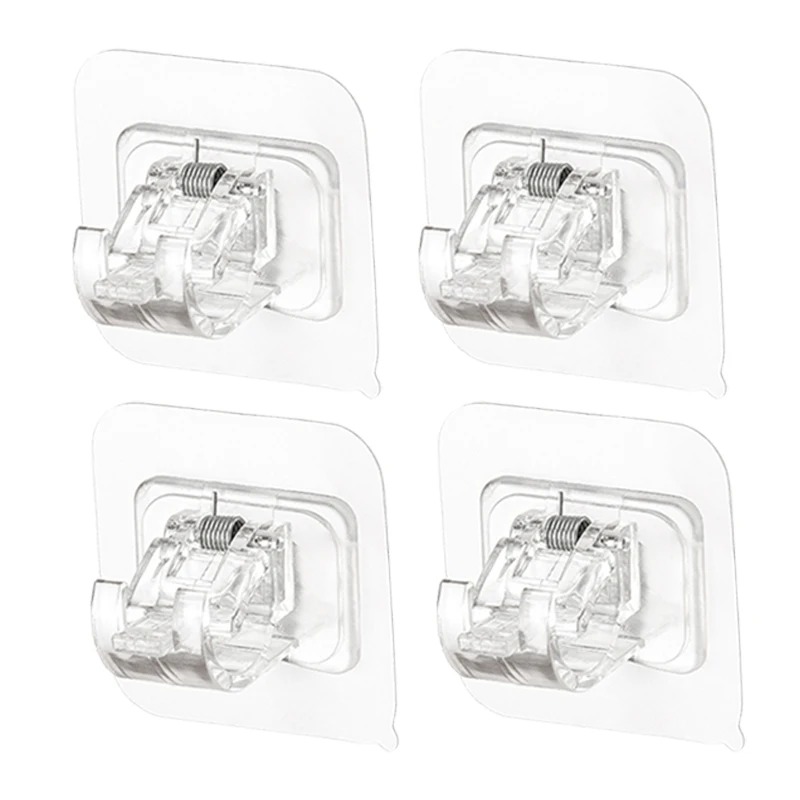 Gardinen stangen Halfter Haken verstellbare selbst klebende Halfter klemme drehbare Schienen halterung Hakens tange halterung für sterben Küche zu Hause Schlecht: Beige