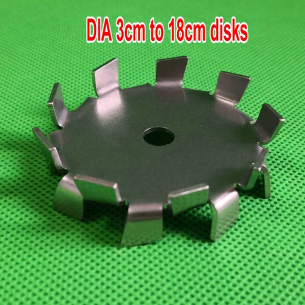 1 stück labor edelstahl DIA3cm zu 18 cm sägezahn typ rührer Streuung disk, runde platte dispergieren Propeller rühren klinge