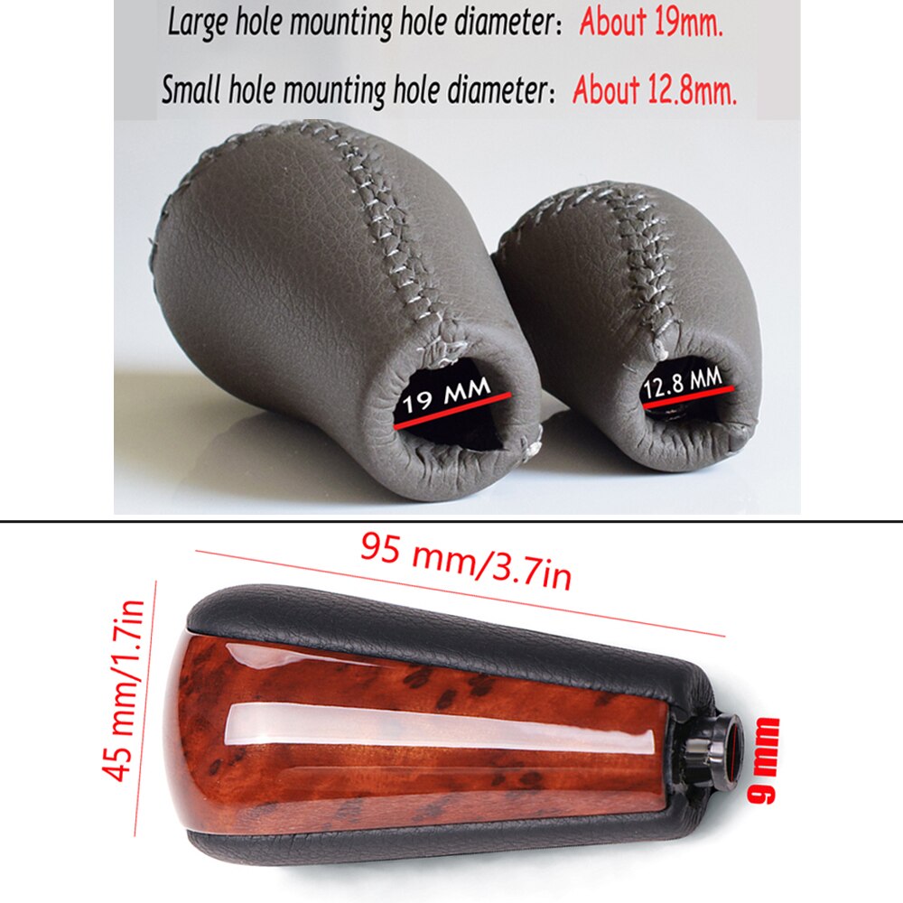 Botão de mudança de engrenagem da transmissão da cor preta/de madeira para toyota land cruiser prado 120 2003 2004 2005-2009 acessórios