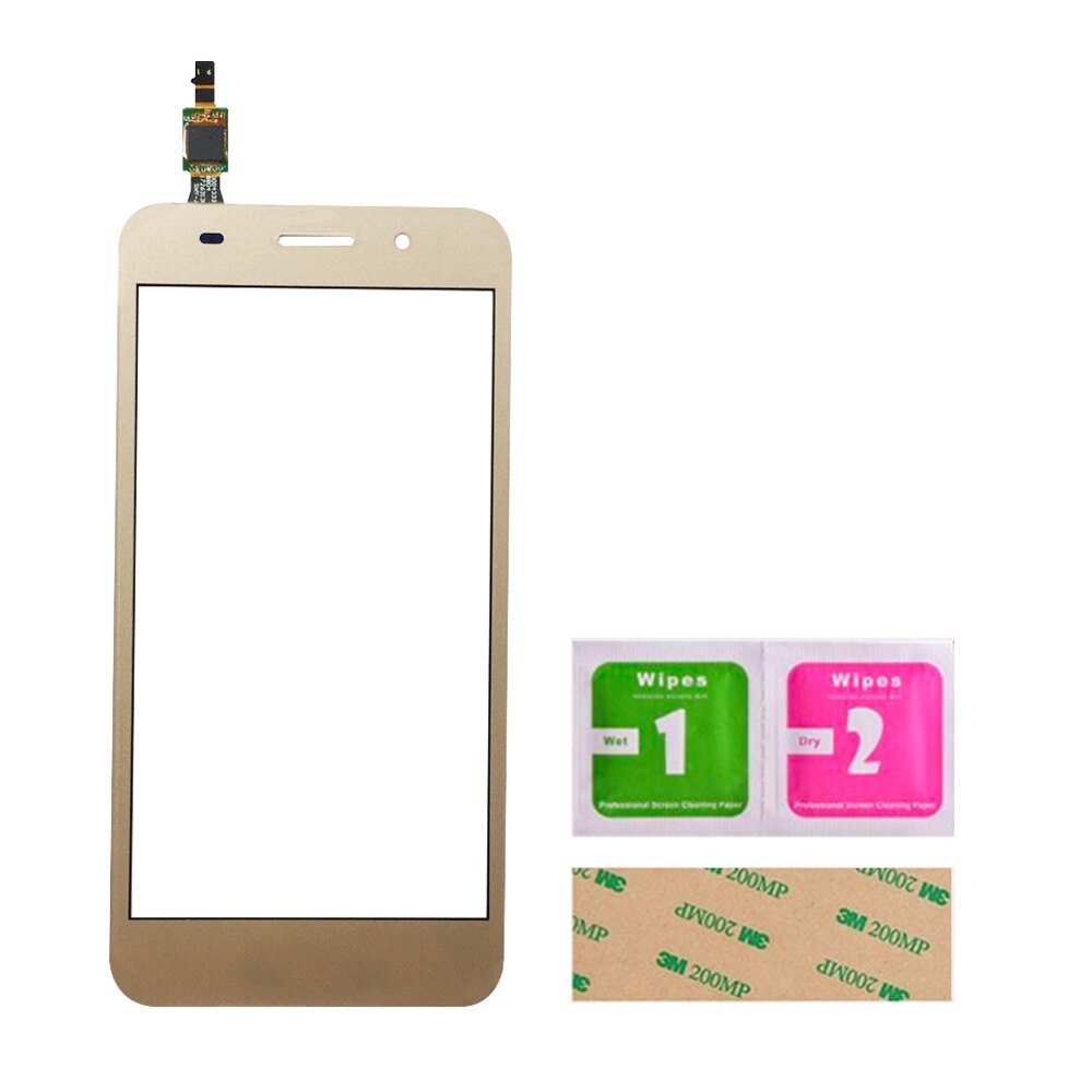 Touch Screen Glas Voor Huawei Y3 /Voor Huawei Y5 Lite Digitizer Panel Sensor Touch Gereedschap 3M lijm Doekjes