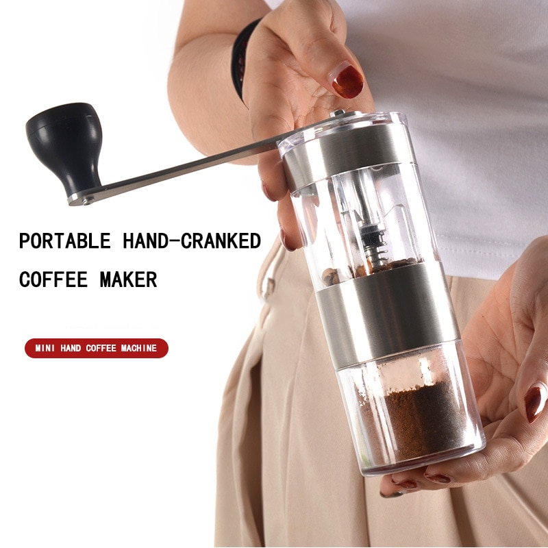 Hand Koffiemolen Draagbare Huishoudelijke Outdoor Wasbare Grain Grinder Mini Mini Grinder Keramische Slijpen Kern