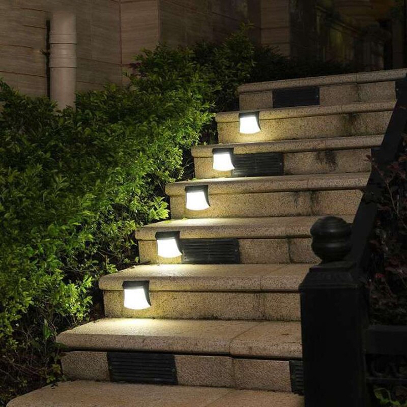 Solar Verlichting Solar Stap Lichten Buiten Waterdichte Led Zonne-energie Tuin Licht Lamp Decoratie Voor Patio Stair Tuin Yard Fence