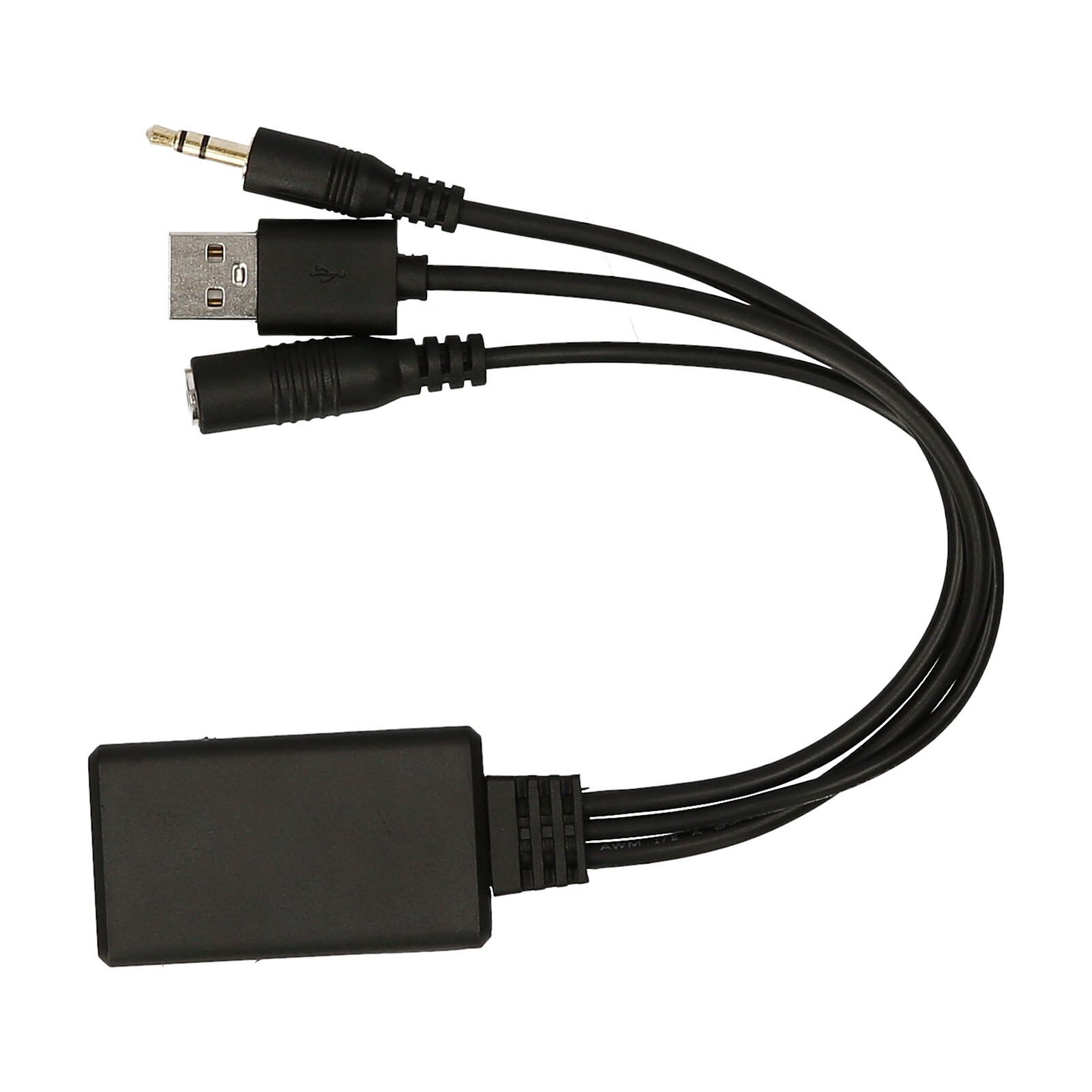 Universele Auto AUX-IN Aux Panel Bt Audio Draad Draadloze Microfoon Smartphone Call Handsfree Adapter Usb 5V 12V