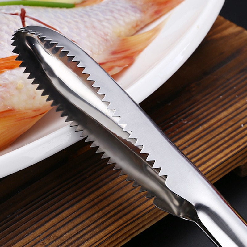 Cooking Tools Fish Cleaning Knife Skinner Fish Skin Scraper Stainless Steel Fish Scales Fishing Cleaning Remover Kitchen Gadget