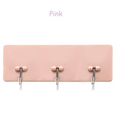 Syth 3 Stks/set Zelf Badkamer Keuken Wolken Hanger Zelfklevende Haken Stick Op Wall Opknoping Deur Kleren Handdoekhouder Rekken: Pink