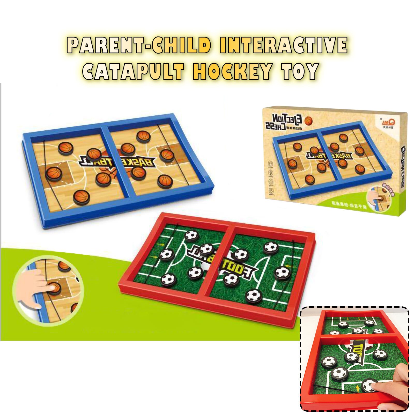 Children's Parent-child Interaction Catapult Chess And Ice Hockey Toy новый год подарки