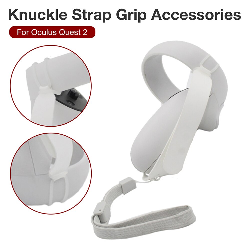 Anti-off Hand Knuckle Strap For Oculus Quest 2 VR Touch Controller Adjustable Handle Grip Wrist Belt Strap For Oculus Quest 2