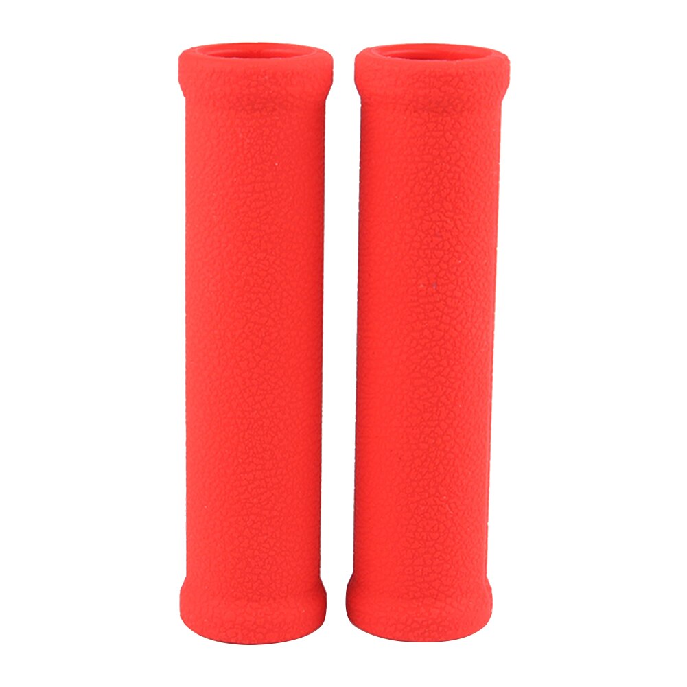 2PCS For Xiaomi Mijia M365 Electric Scooter Handle Grip Rubber Protective Covers Non-slip Bar Sleeve Scooter Cycling Accessories: Red