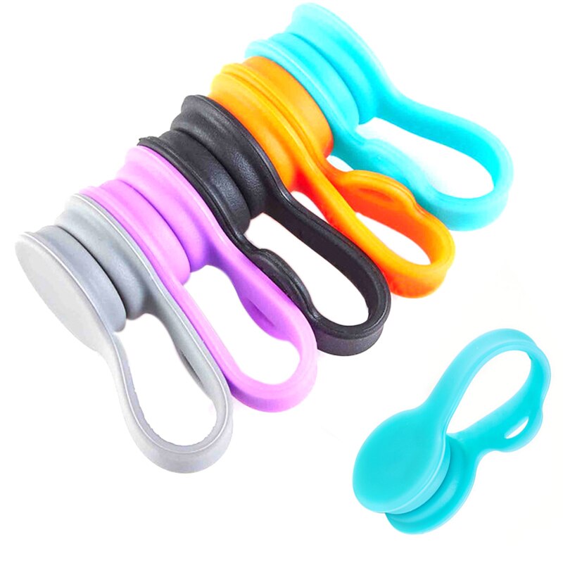 6- pack kabelorganizers magnetische kabelklemmen oordopjes snoeren opwinder bladwijzerclips usb-kabelmanager houder wikkelbanden riempjes