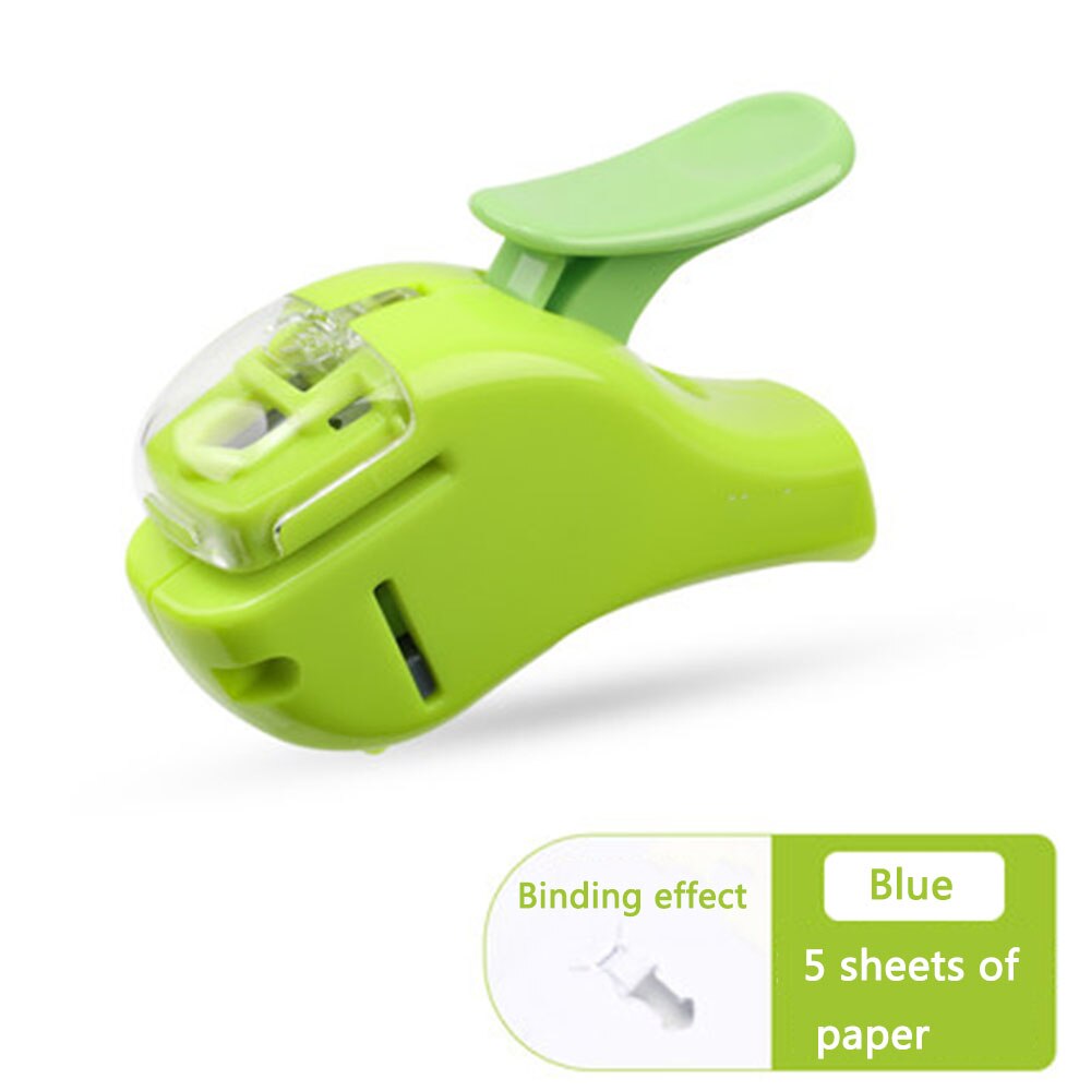 Hand-held Mini Safe Stapler without Staples Staple Free Stapleless 7 Sheets Capacity for Paper Binding Business School Office: C1