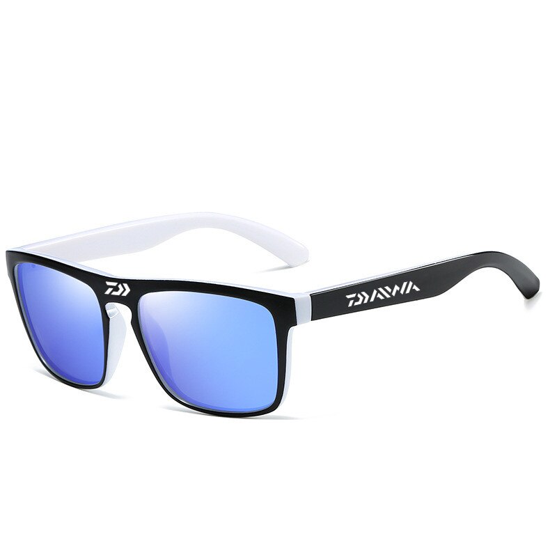 Daiwa mænds anti-uv fiskeri solbriller udendørs polariserede cykelsolbriller retro sports solbriller 731#: Fotofarve 03