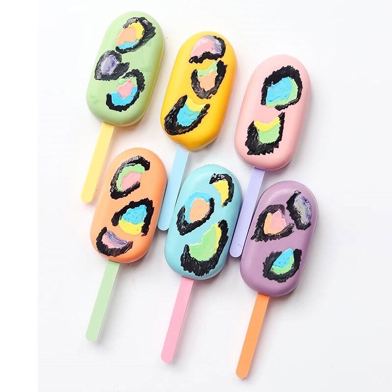 10pcs Acrylic Ice Cream Sticks Popsicle Stick Kids DIY Ice Cream Sticks Crafts Popsicle Stick Mould 11.3x1cm