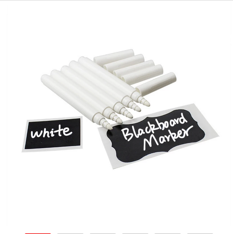 3/5/10 teile/satz Weiße Flüssigkeit Kreide Stifte für Zauberstab Aufkleber Tafel Tafel Fenster Weiß Stift Kreide Marker löschbaren