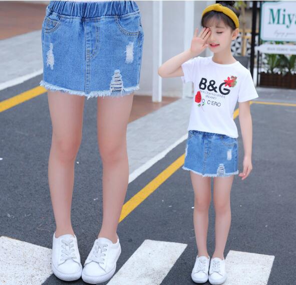 sommer kinder Kleidung Mädchen Shorts Solide Löcher Denim Dünne Baby Mädchen Shorts Für Mädchen Große Kinder Kurze Hosen jean Shorts
