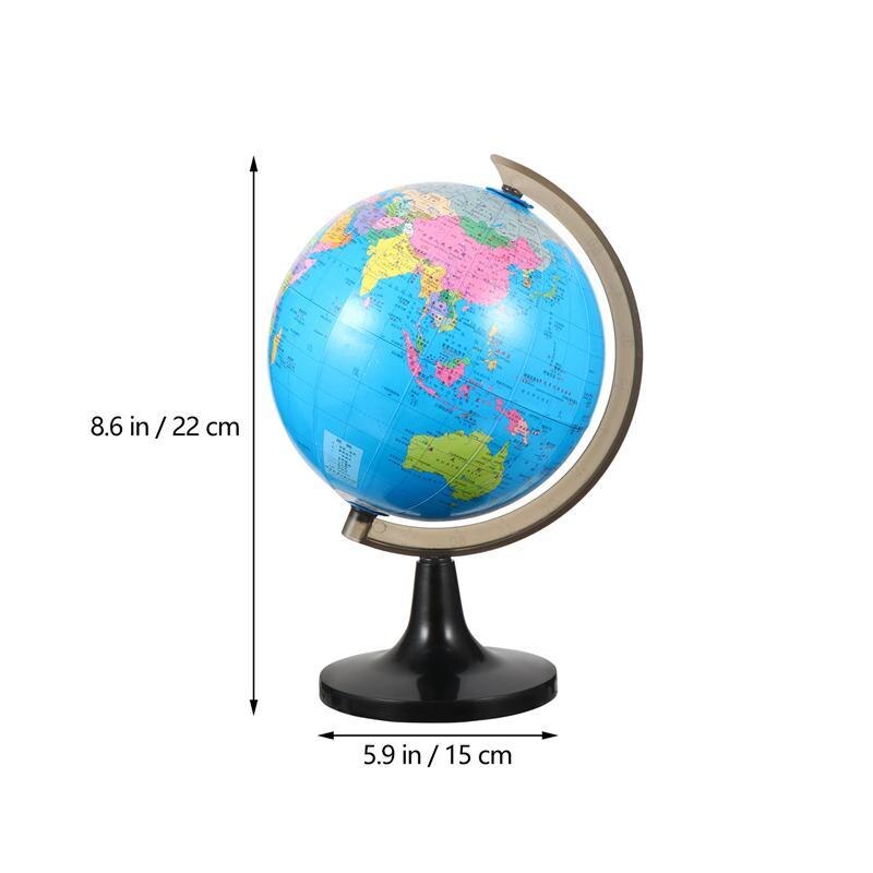 1pc Educational World Globe With Stand Adults Desktop Geographic Globes Research On High Definition Standard Geography Teaching