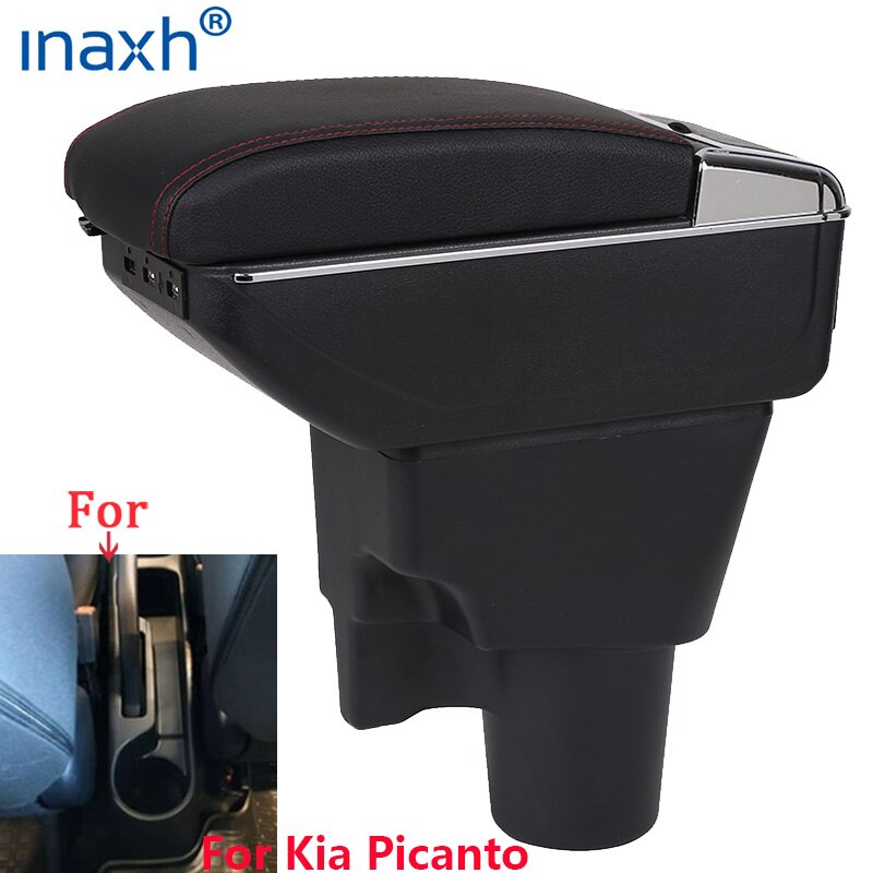 For Kia Picanto Armrest Box Picanto 3X-Line interior Retrofit parts car accessories Storage box car armrest No punching