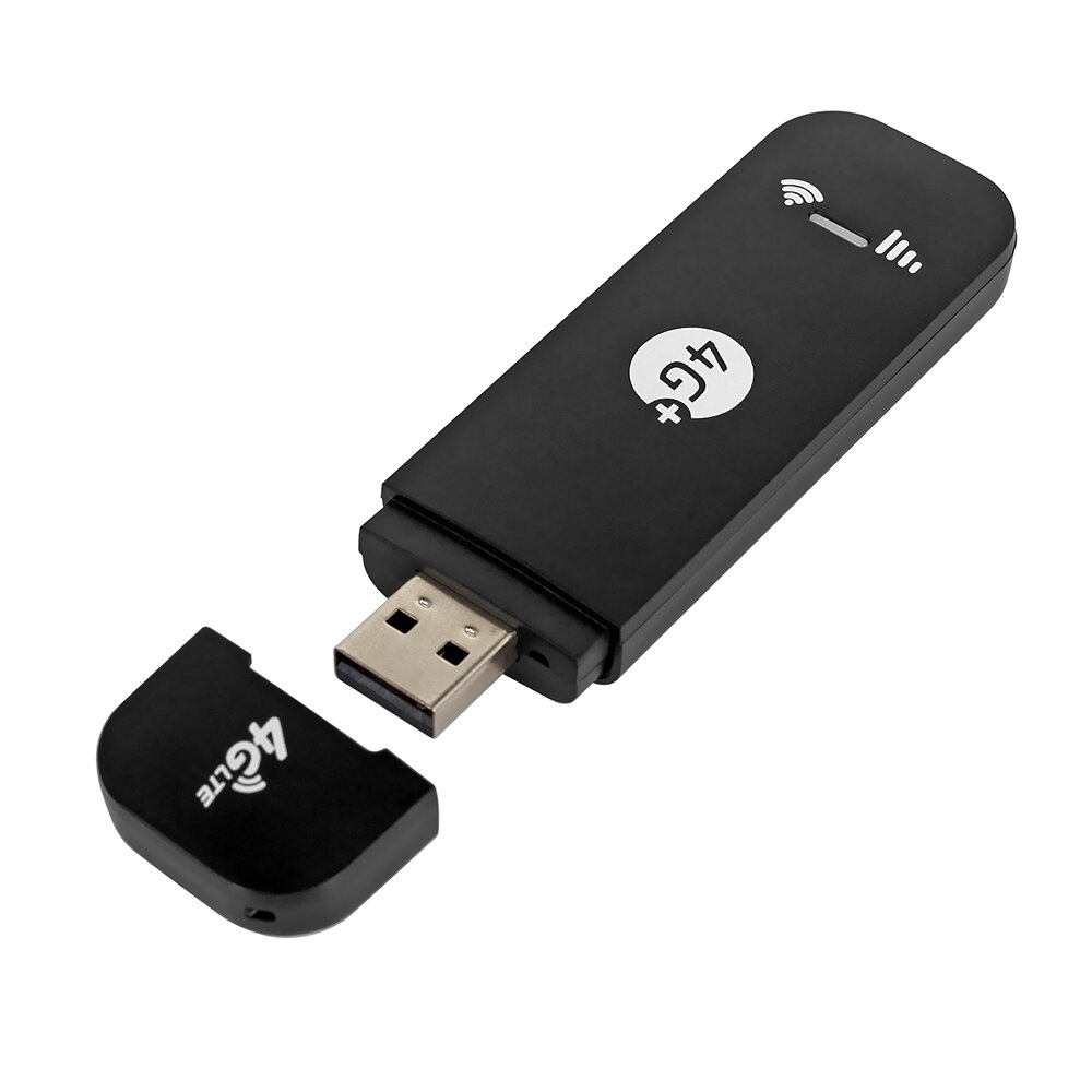 4G LTE USB Modem Mobile WiFi Hotspot with SIM Card Slot 150Mbps DL 50Mbps UL Max 10 Devices External Antenna Ports US/EU Version