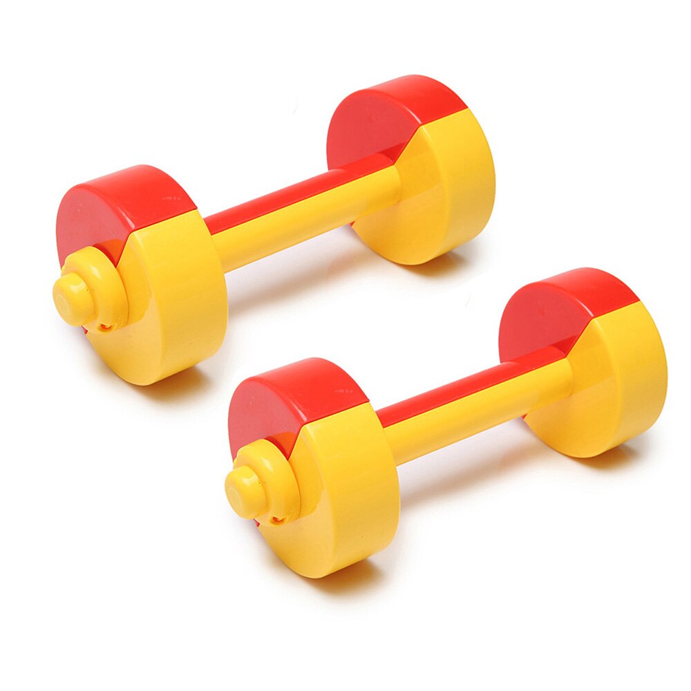 Dmar håndvægte bærbare til børn legetøj fitness vægte aerob træning greb puslespil oppustelige bold legetøj til børn: Rød