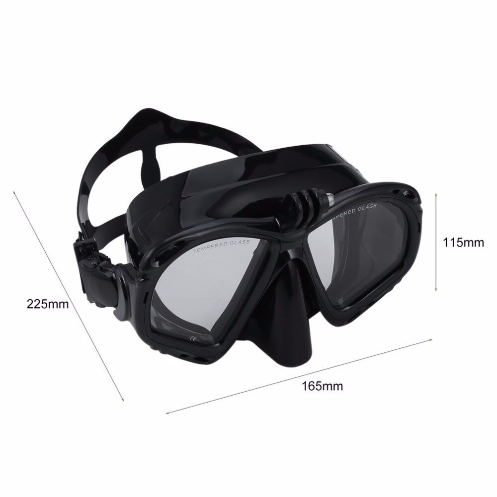 Camera Underwater Diving Mask Scuba Snorkel Swimming Goggles Scuba Diving Equipement Suitable For Most Sport Camera