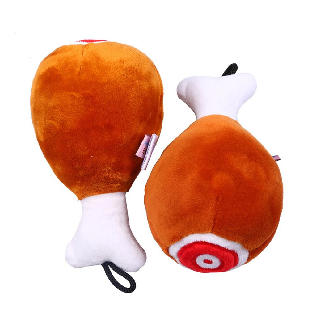 Huisdieren Hond Speelgoed Grote Drumstick Toy Bite Slip Vocal Knuffel Teddy Hond Knuffel Geluiden Maken Kip Been Leuke veilig Schoon