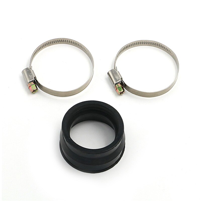 Rubber Carburetor Intake Manifold Boot Flange W/Clamps For Can-Am Bombardier DS 650 BAJA X Can Am ATV 2000 - 2007 2001 2002 2003: Default Title
