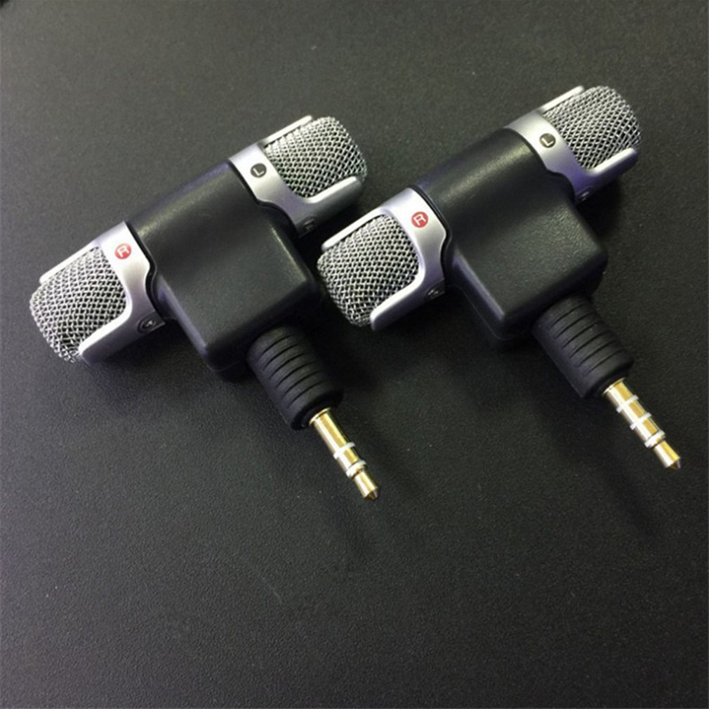 Mini Jack Microphone Stereo Mic For Recording Mobile Phone Studio Interview Microphone For iPhone Android smartphone laptops PC