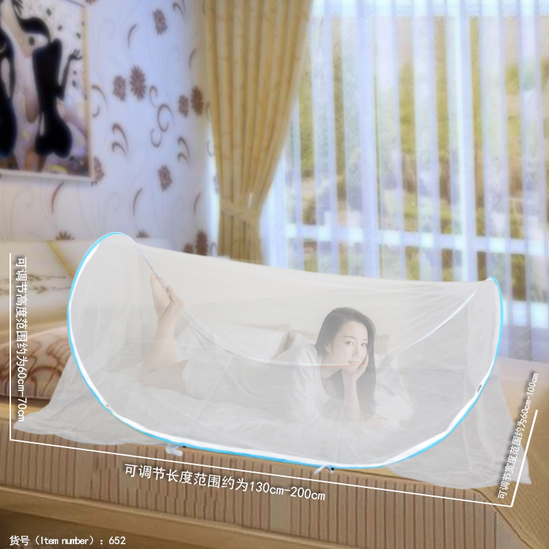 Portable Mosquito Net Pop Up Single Bed 200x100x70cm Travel Foldable Without Hanging Easy Installation Camping Tent Home Camping: Yellow