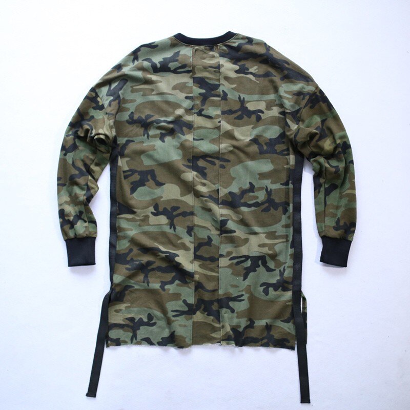 NOVEDAD DE , camiseta de manga larga de camuflaje, camiseta de hip hop estilo swag street urbano para hombre, camiseta de gran tamaño de gran , camiseta de camuflaje para hombre