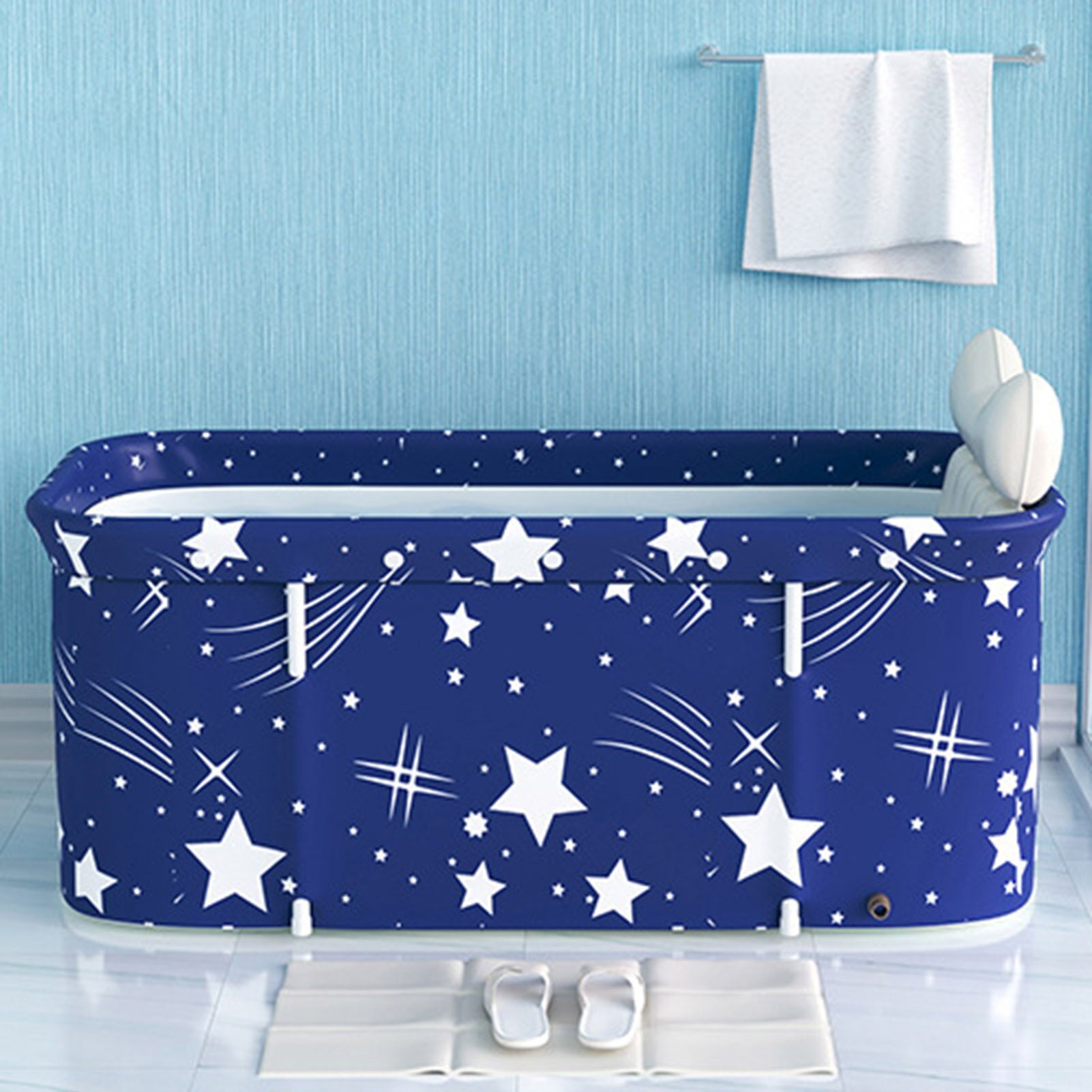 Portable Folding Bathtub Set Folding Soaking Bathing Tub Adult Bathtub Bath Barrel Beauty Spa Household Large Tub Full Size