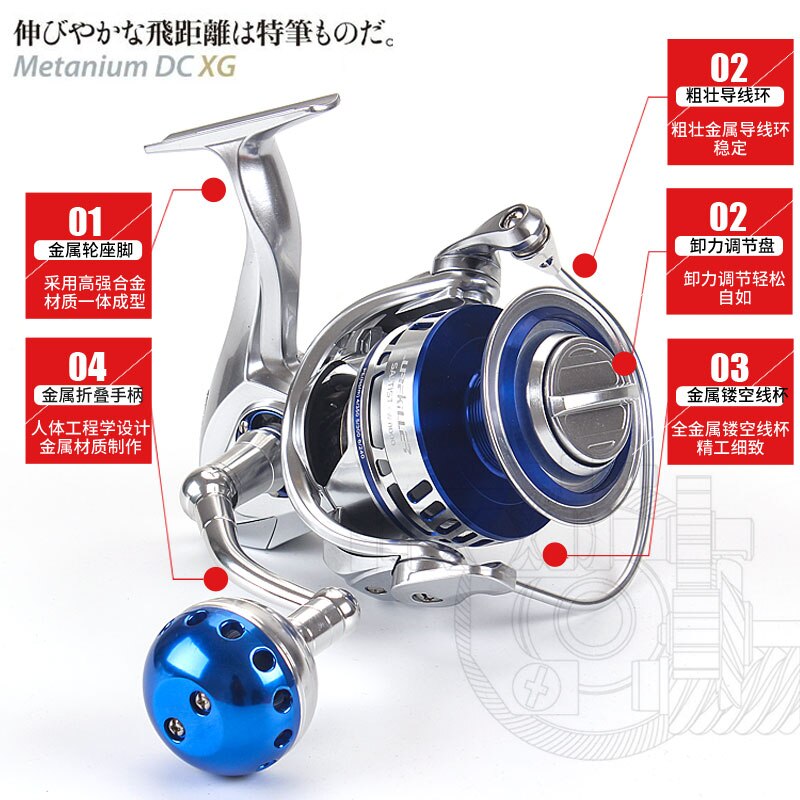 Lurekiller-carrete y engranajes de repuesto DE JAPÓN, para carrete Lurekiller CW8000, piezas de repuesto sin carrete de pesca, novedad