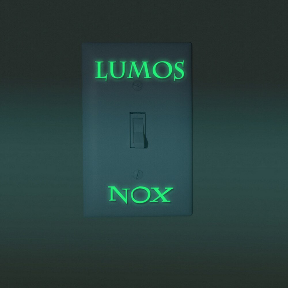 1Pcs Grappige Glow In The Dark Lumos Nox Muur Lichtschakelaar Behang