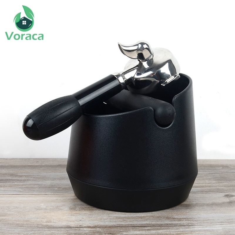 Durable Coffee Knock Box Espresso Grind Container Anti Slip Coffee Grind Dump Bin Waste Bin with Detachable Knock for Barista