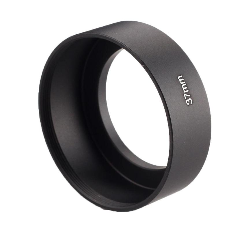 37mm Universal Camera Black Thread Mount Metal Lens Hood Accessories Protector Camera U8L6