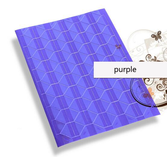 25 kpl tee itse valokuva-albumi leikekirjan kulmatarra pvc värikäs paperi kulmatarra kehys kuva koristelu 18 väriä: Violetti läpinäkyvä