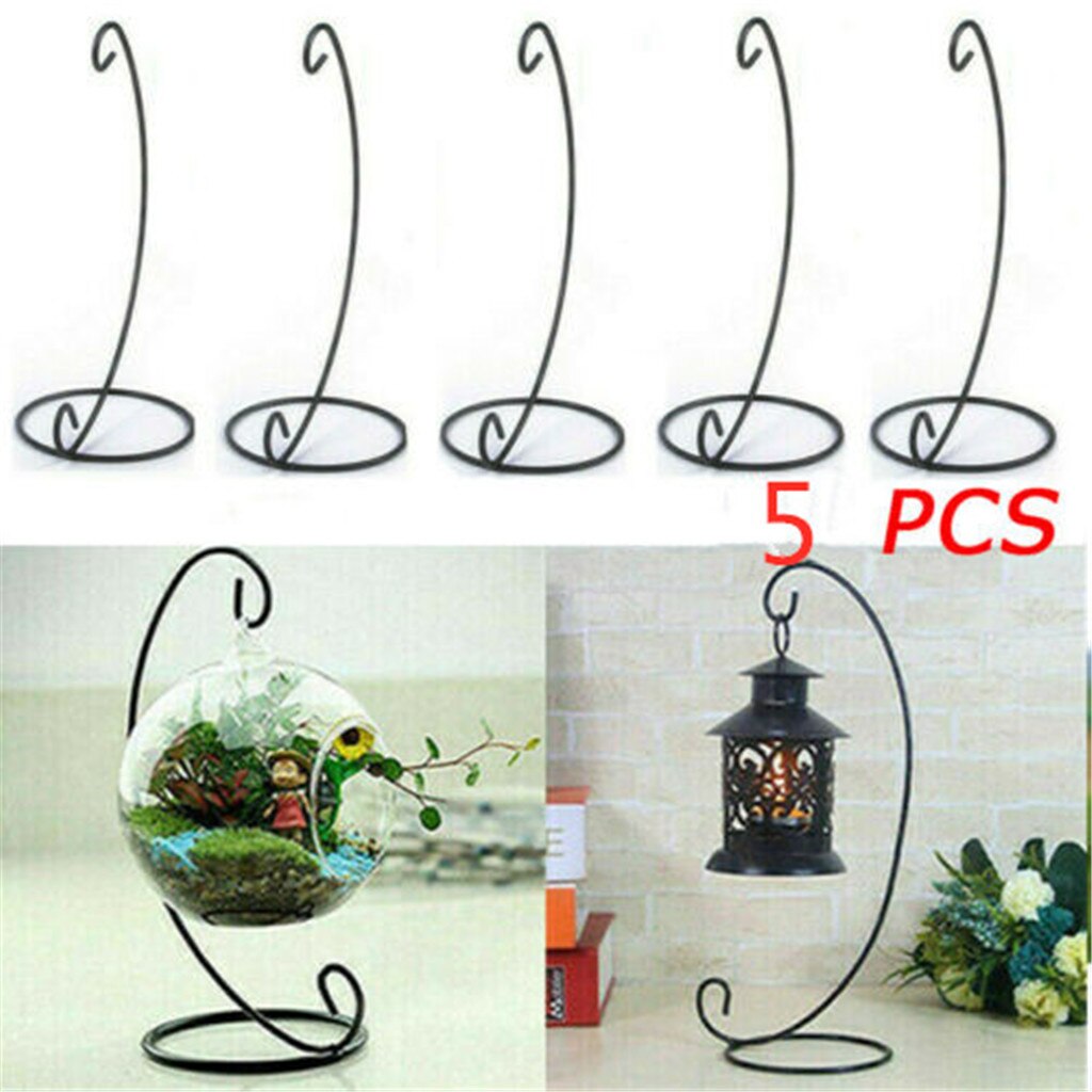 Matal stand houder voor vaas lantaarn 5pcs Snuisterij Hanger Kerst Snuisterij Houder Ornamenten Opknoping d91028