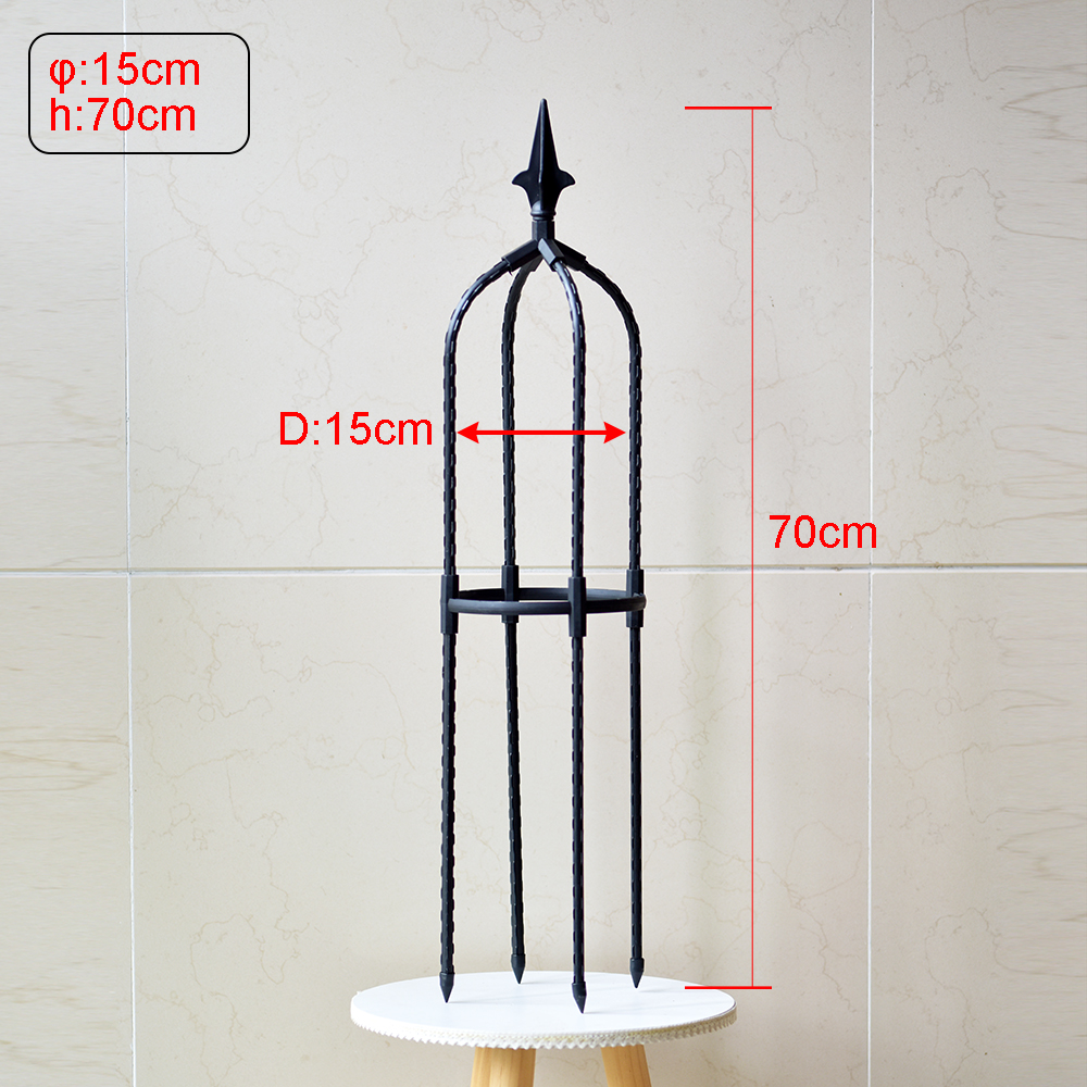 Plant Klimrek Outdoor Bloem Stand Tuin Obelisk Trellis Draagbare Plant Ondersteuning Toren Europese Bloem Stand: Beige