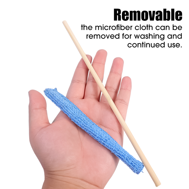 Car Detail Cleaning Brush Long Handle Air Conditioner Blinds Narrow Dust Remover Tools Cleaning Brush Microfiber Cloth Brushes