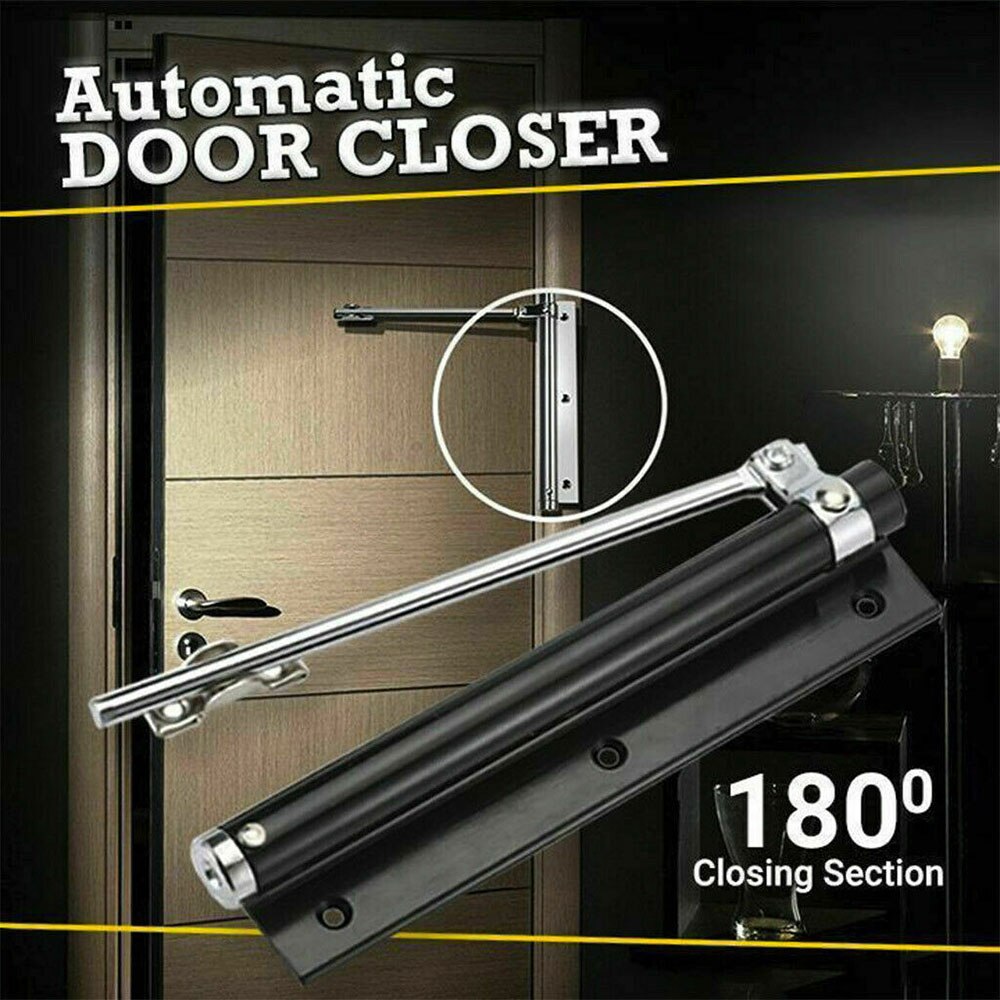 Automatic Door Closers Security System Adjustable Closing/Latching Speed For Left And Right Hand Doors