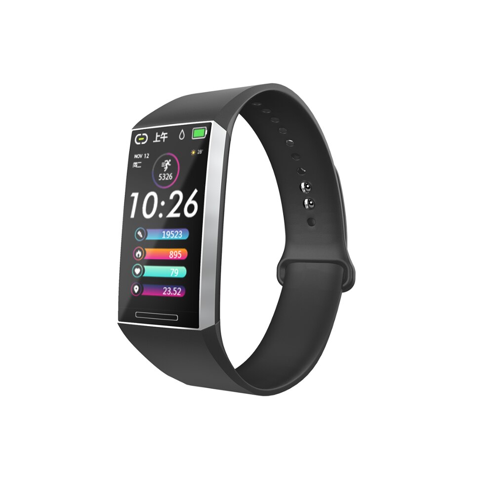 Onemix Smart Armband Waterdicht Nauwkeurige Stap Tellen Sport Stappenteller Draadloze Bluetooth Link Fitness Horloge Sport Stappenteller: Silver-S18