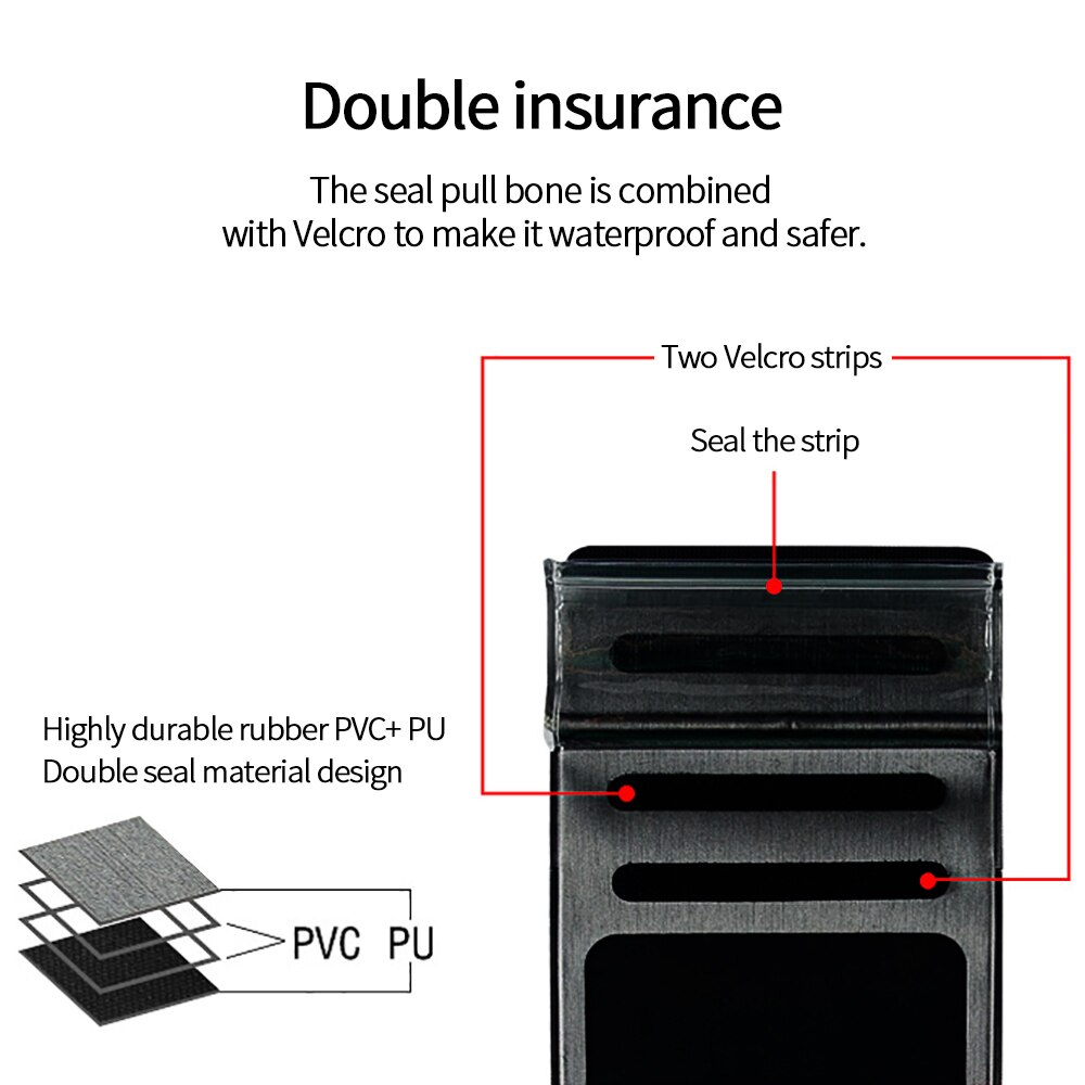 Waterproof Mobile Phone Case Clear PVC Sealed Underwater Cell Smart Phone Dry Pouch Cover Adjustable Rope Portable Phone Bag