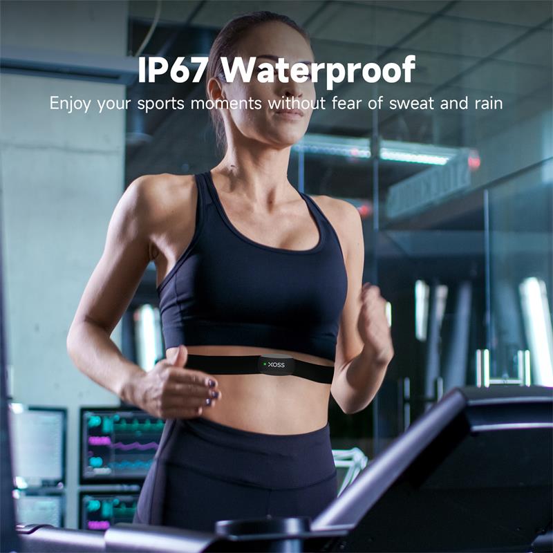 Xoss  x2 bryststropp pulssensor sykkel maur monitor bluetooth ant+ trådløs helse fitness smart sykkelsensor