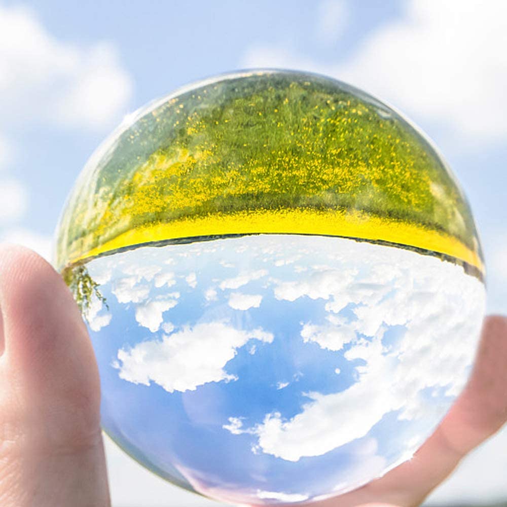 6 Sizes Transparent Glass Crystal Balls Healing Sphere Photography Photo Props Decorarive Balls 30mm-80mm