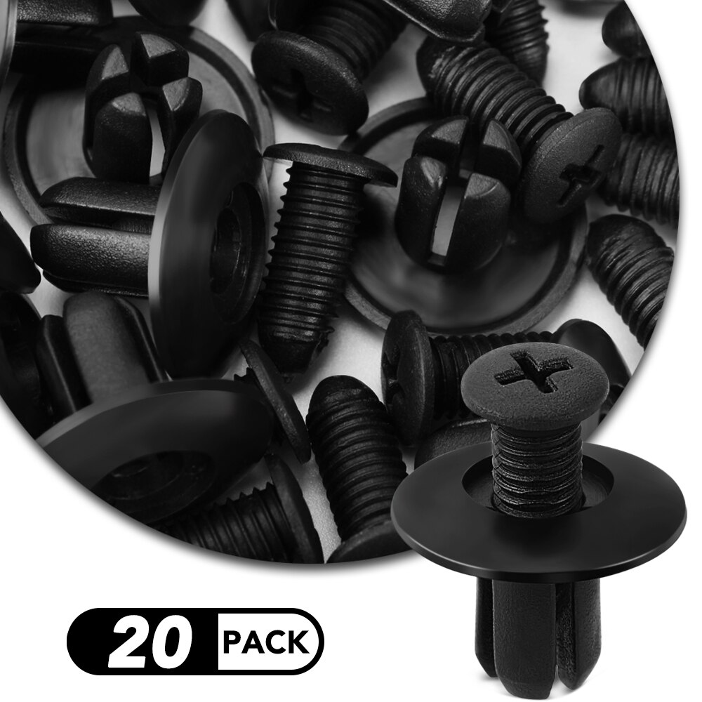 Coche de sujeción para parachoques 8mm agujero remache Clip retenedor para Mitsubishi asx l200 outlander lancer 10 pajero Mirage Attrage: 20pcs