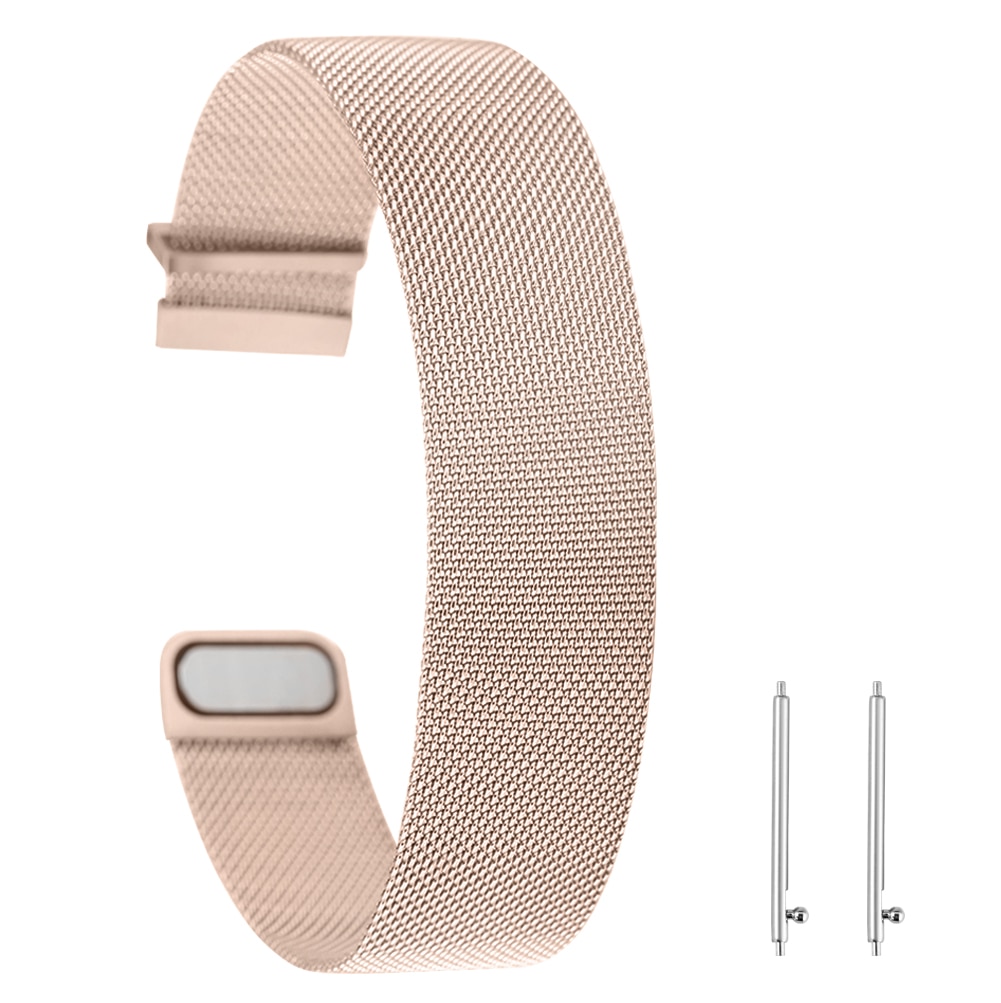 Universele Horlogeband 20Mm 22Mm Multi-Gekleurde Roestvrij Stalen Band Band Magnetische Aantrekkingskracht Vervanging Armband Met Lente Bars: rose gold / 22 Mm